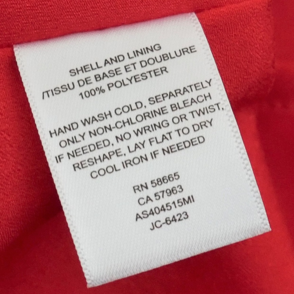 NWT 1901 Sleeveless Red Flare Bow Shoulder Dress - Picture 8 of 8